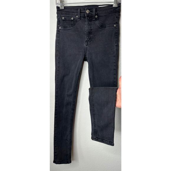 Rag & Bone Dark Gray High Rise Ankle Skinny Jeans 26 - Picture 1 of 16